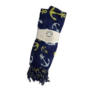 🚨447 Big Buddha Navy Blue Nautical Scarf